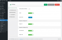 Page screenshot: WP Team → Settings