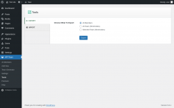 Page screenshot: WP Team → Tools