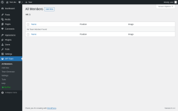 Page screenshot: WP Team