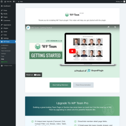Page screenshot: WP Team → Help