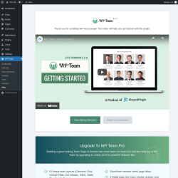 Page screenshot: WP Team → Help
