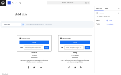 Page screenshot: Team Section &rarr; Add New ShortCode