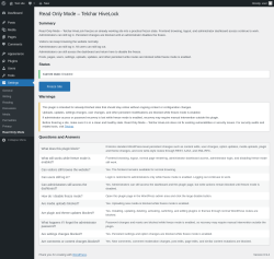 Page screenshot: Settings &rarr; Read Only Mode