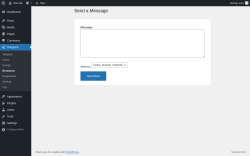 Page screenshot: Telegram → Broadcast