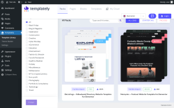 Page screenshot: Templately