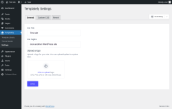 Page screenshot: Templately &rarr; Settings