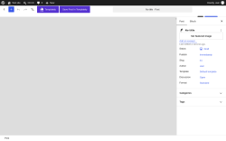 Page screenshot: Add Post &lsaquo; Test site &mdash; WordPress