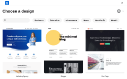 Page screenshot: Appearance &rarr; Starter Templates