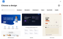 Page screenshot: Appearance &rarr; Starter Templates