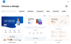 Page screenshot: Appearance &rarr; Starter Templates