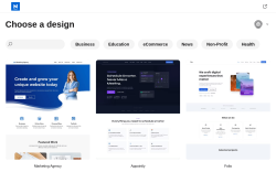 Page screenshot: Appearance &rarr; Starter Templates