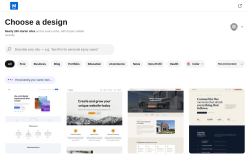Page screenshot: Appearance &rarr; Starter Templates