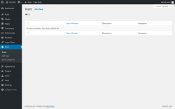 Page screenshot: Team