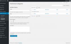 Page screenshot: Testimonials → Testimonial Categories
