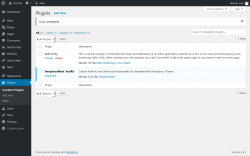 Page screenshot: Plugins ‹ Test site — WordPress