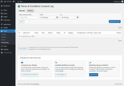 Page screenshot: Users &rarr; Consent log