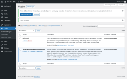 Page screenshot: Plugins &lsaquo; Test site &mdash; WordPress