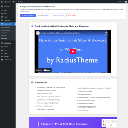Page screenshot: Testimonial → Get Help