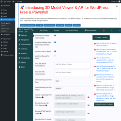 Page screenshot: Text To Speech