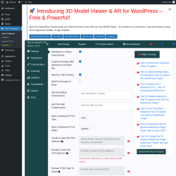 Page screenshot: Text To Speech