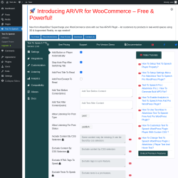 Page screenshot: Text To Speech