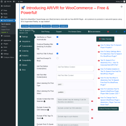 Page screenshot: Text To Speech
