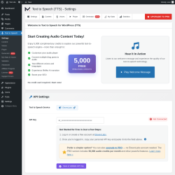 Page screenshot: Text to Speech