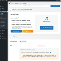 Page screenshot: Text to Speech