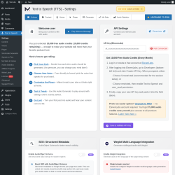 Page screenshot: Text to Speech