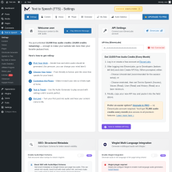 Page screenshot: Text to Speech
