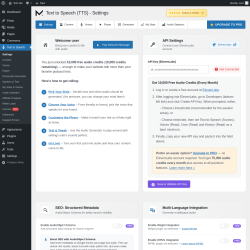 Page screenshot: Text to Speech