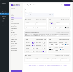 Page screenshot: Text to Speech &rarr; Player