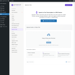 Page screenshot: Text to Speech &rarr; Speech to Text