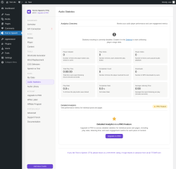 Page screenshot: Text to Speech &rarr; Audio Statistics