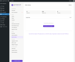 Page screenshot: Text to Speech &rarr; 
