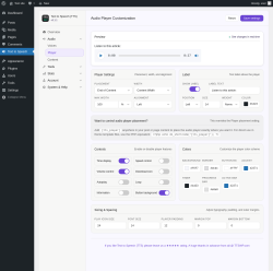 Page screenshot: Text to Speech &rarr; Player