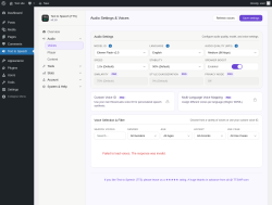 Page screenshot: Text to Speech &rarr; Voices