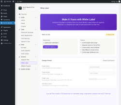 Page screenshot: Text to Speech &rarr; White Label