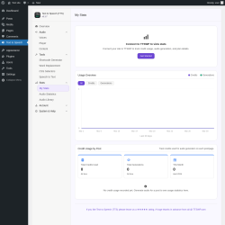 Page screenshot: Text to Speech &rarr; My Stats