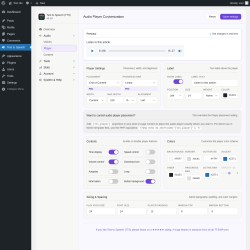 Page screenshot: Text to Speech &rarr; Player
