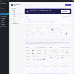 Page screenshot: Text to Speech &rarr; Player
