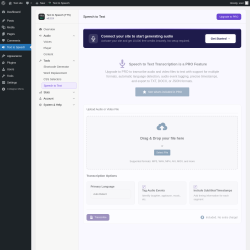 Page screenshot: Text to Speech &rarr; Speech to Text