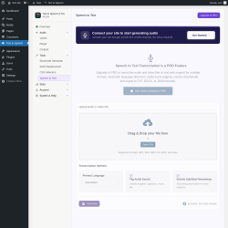 Page screenshot: Text to Speech &rarr; Speech to Text