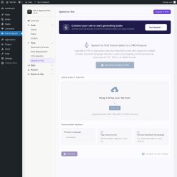 Page screenshot: Text to Speech &rarr; Speech to Text