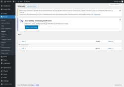 Page screenshot: Events &rarr; Venues