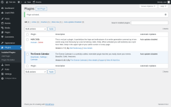 Page screenshot: Plugins &lsaquo; Test site &mdash; WordPress