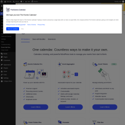 Page screenshot: Events &rarr; Event Add-Ons