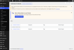 Page screenshot: Events &rarr; Calendar Embeds