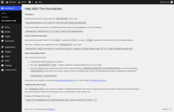 Page screenshot: Dashboard &rarr; Permalinker Help