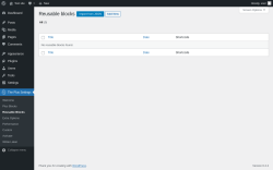 Page screenshot: The Plus Settings → Reusable Blocks